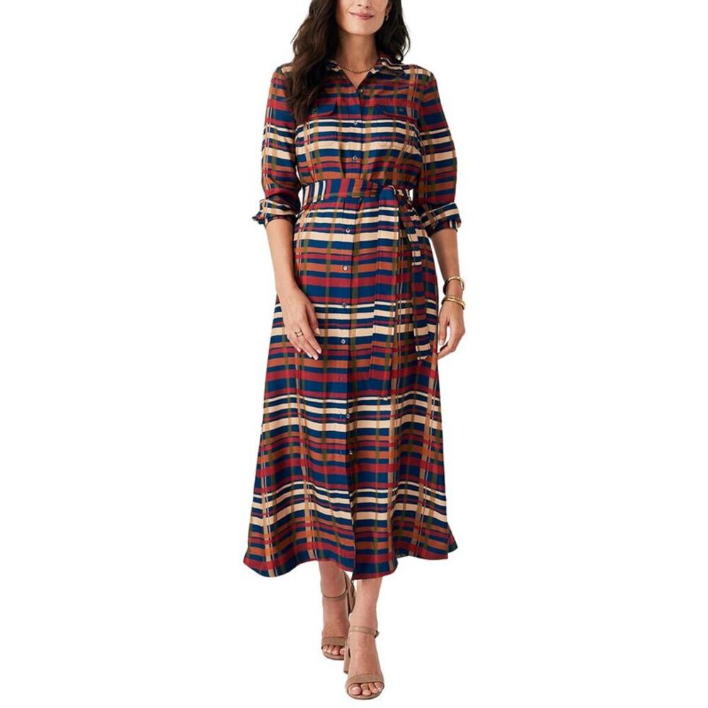 J.Mclaughlin Womens Freda Dress, Blue